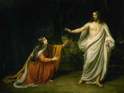 Aparición de Cristo a María Magdalena después de la resurrección de Alexander Andreyevich Ivanov